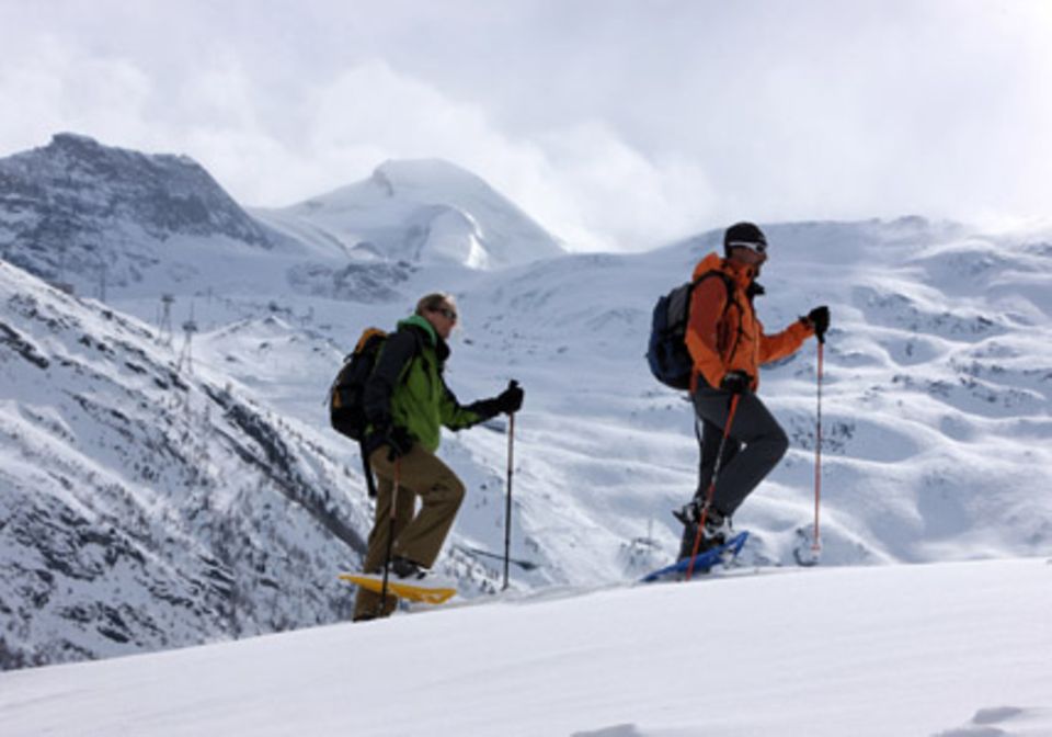 Sportlich: über das ganze Jahr kann man sich im Skigebiet Saas-Fee sportlich betätigen.