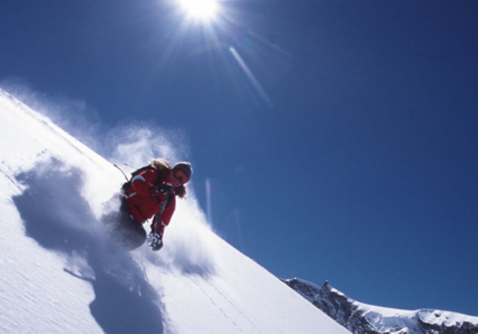 Skifahren im Skigebiet Saas-Fee: ob Profi oder Anfänger, hier gibt es für jeden die richtige Piste.