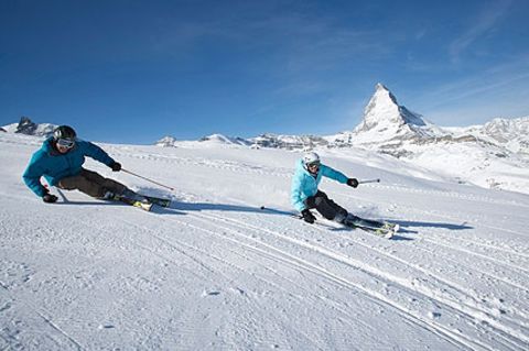 Schweizer Wahrzeichen: Auf dem Matterhorn gibt es 365 Tage im Jahr Schnee.