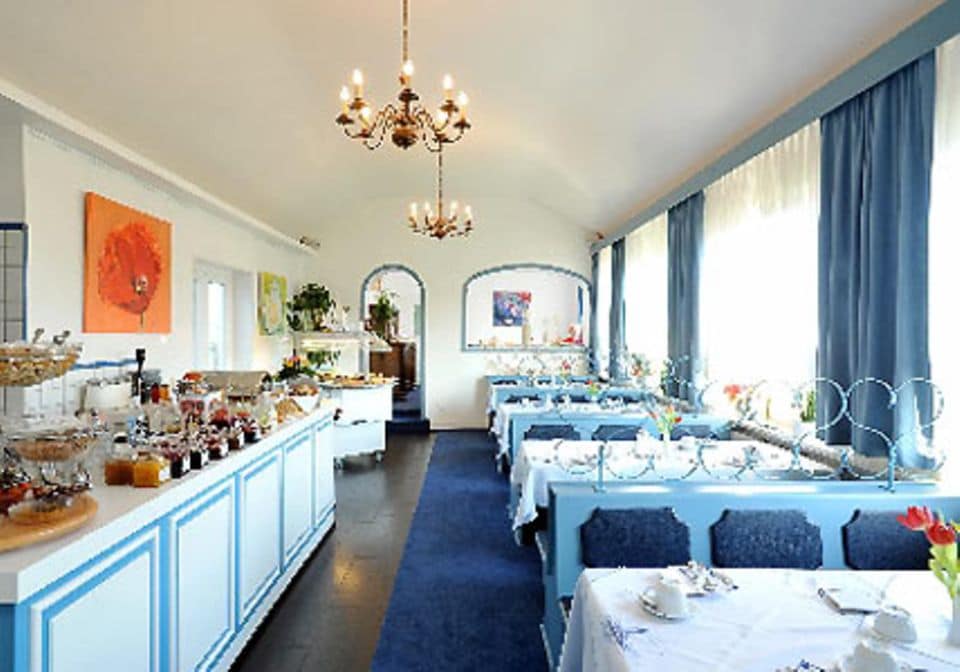 Der Frühstücksraum des "Strandhotels Sylt"