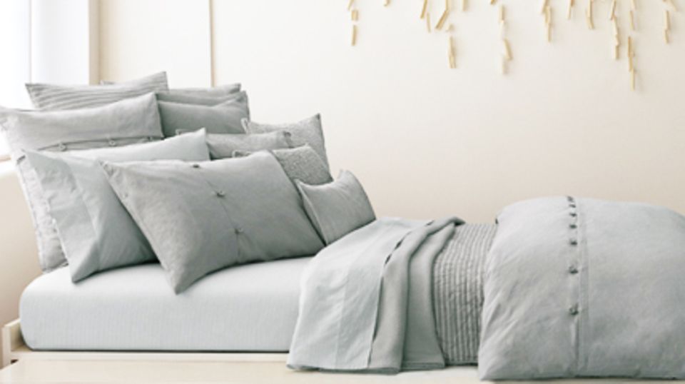 Klassisch und elegant: die Bettwäsche von Modedesignerin Donna Karan