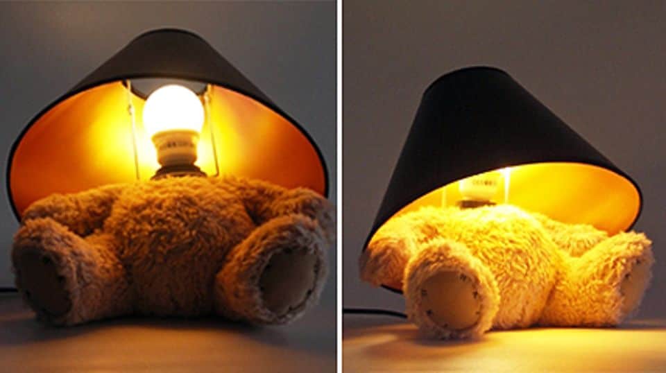Nicht nur im Kinderzimmer ein Hingucker: die "teddy bear lamp"