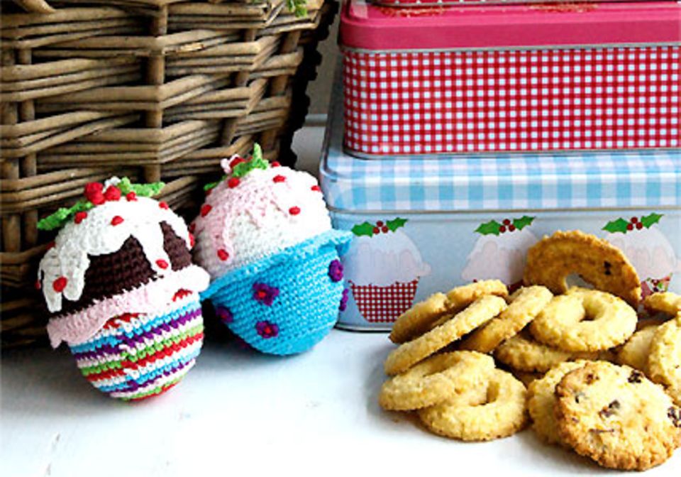 Cupcakes: Weihnachtsbaumanhänger