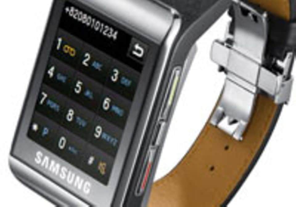 NEUHEITEN &amp; TRENDS: Handy am Handgelenk: Watchphone Samsung S9110