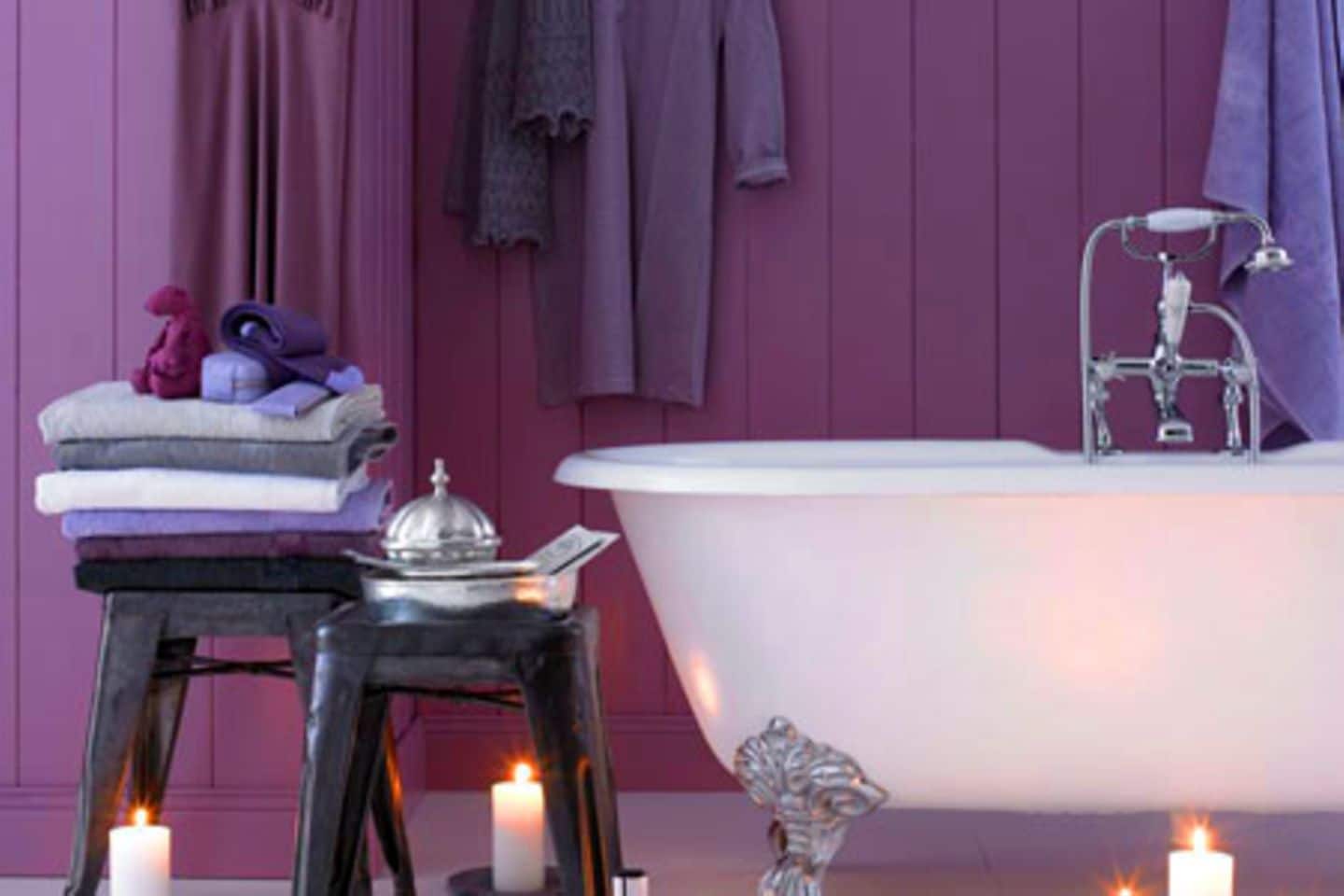 ein badezimmer macht lila laune - bild 3 - [living at home]