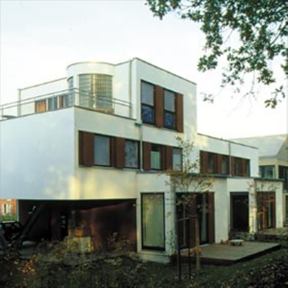 Für die Aktion "Mein Wunschhaus" bauten die Architekten flächen- und kostensparend mit Dachgarten.