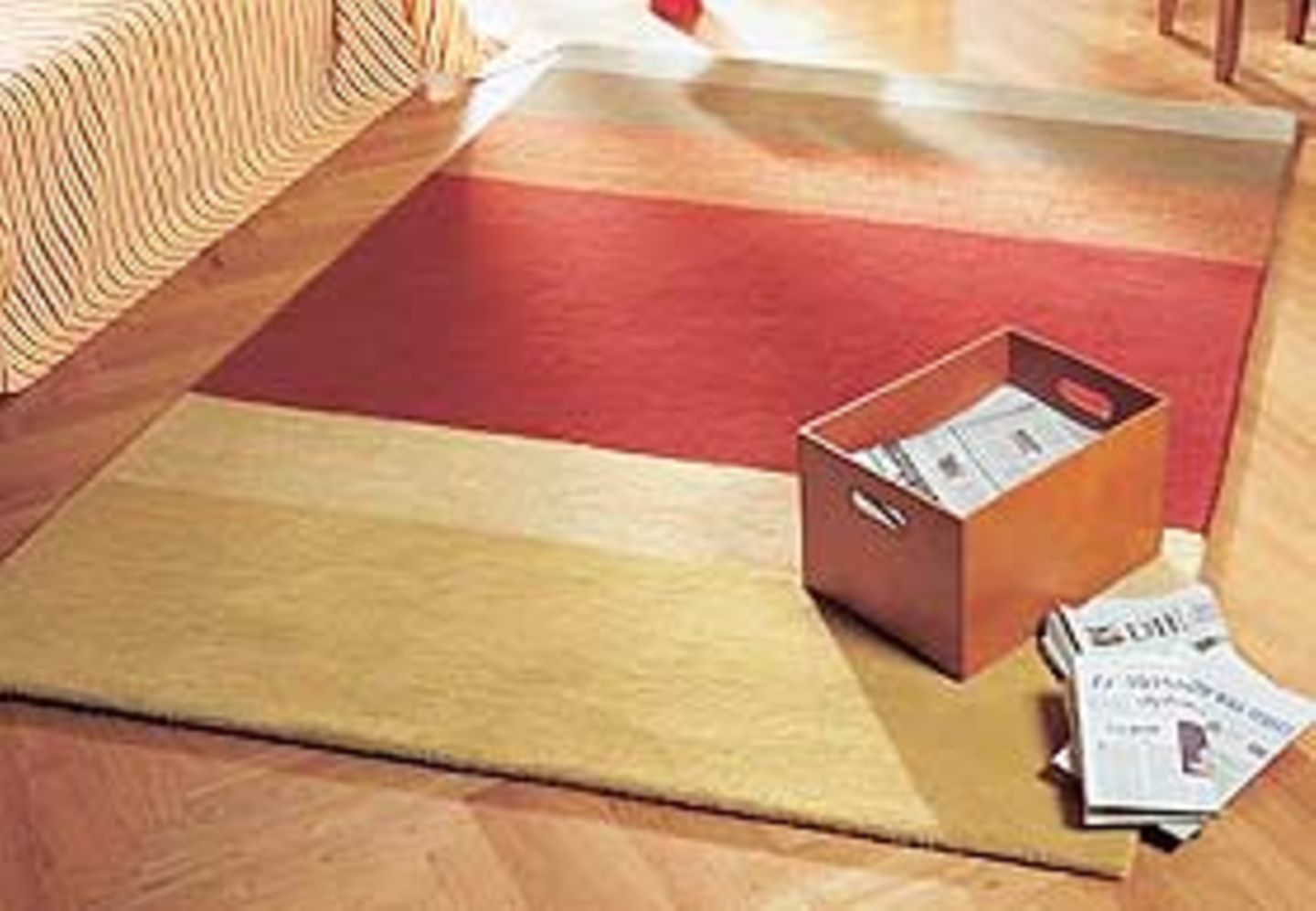 Dieser Hochflor-Teppich sorgt mit seinen farbenfrohen Blockstreifen für den besonderen Wohn-Effekt. 100% Schurwolle, diverse Größen. Ab 129 Euro. Jetzt bestellen