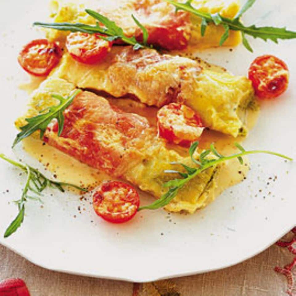 Rezept: Cannelloni mit Tomaten und Basilikum-Frischkäse