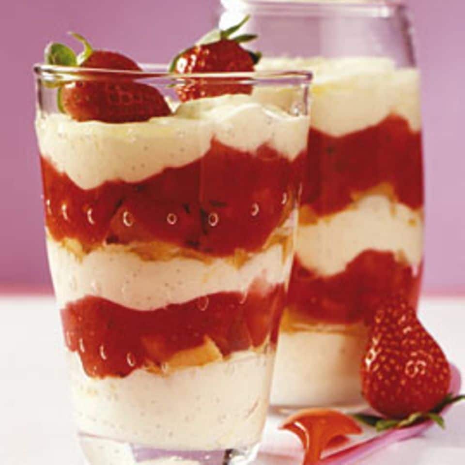 Rezept: Erdbeer-Minz-Trifle