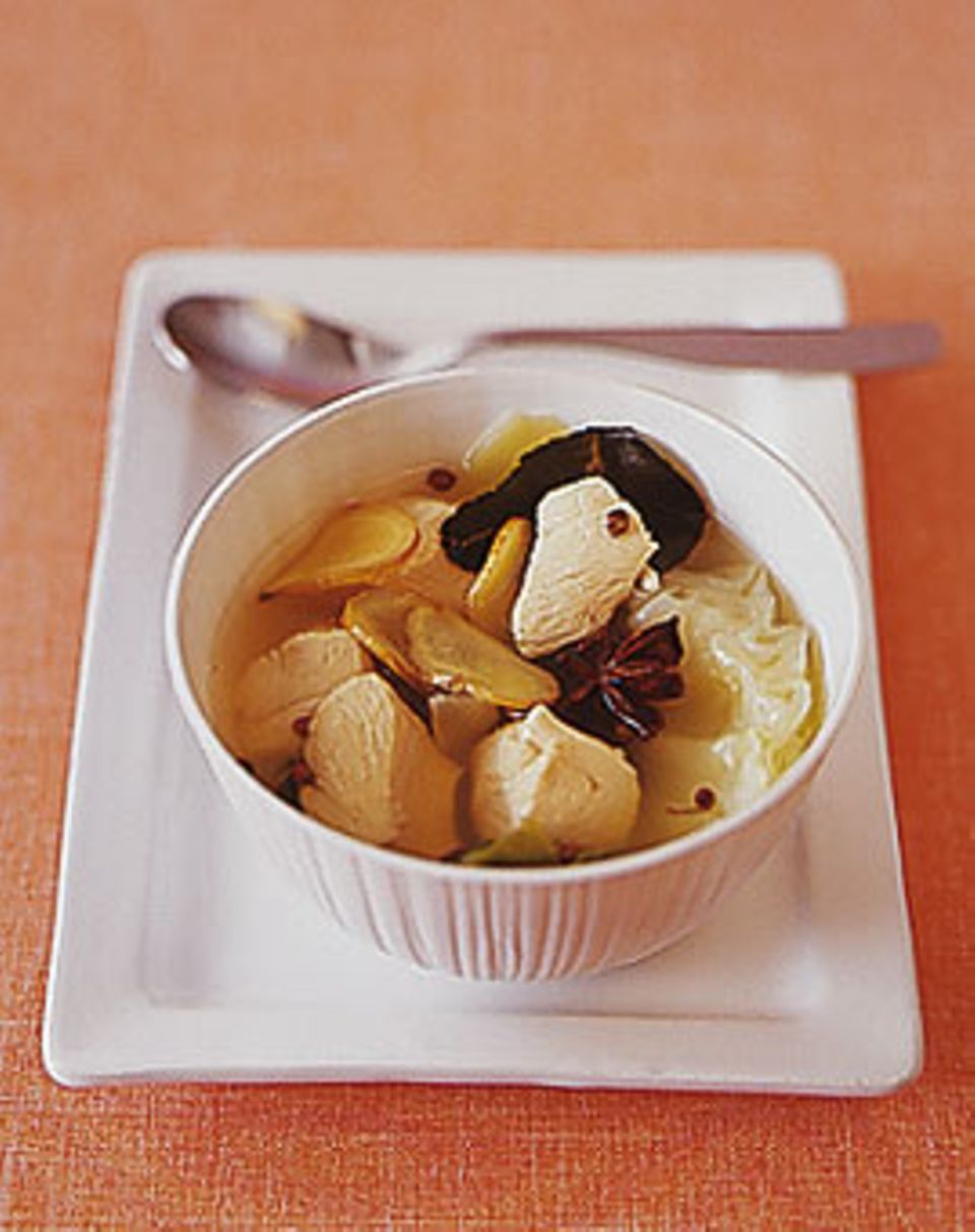 Rezept: Fixe Suppe mit Hähnchen