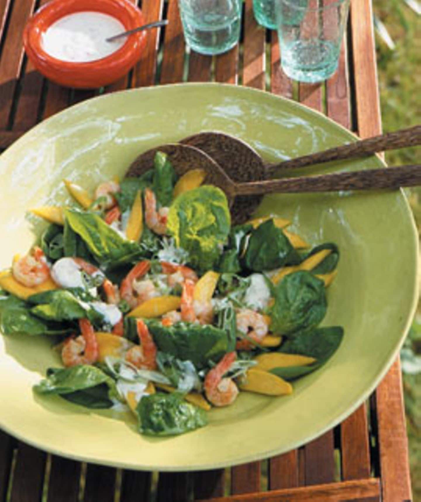 Rezept: Garnelen-Spinat-Salat