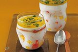 Rezept: Honigjoghurt mit Mango, Papaya und Pistazien