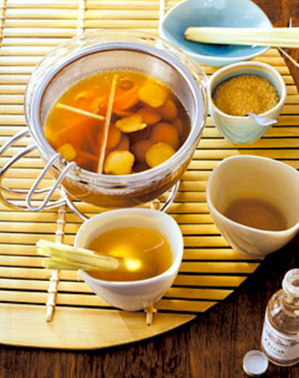 Rezept: Ingwer-Zitronengras-Tee
