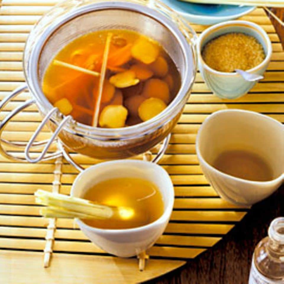 Rezept: Ingwer-Zitronengras-Tee