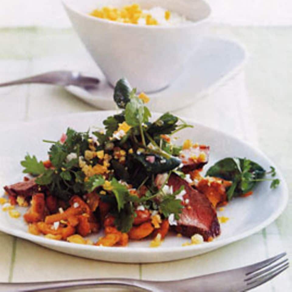 Rezept: Kräuter-Pfifferlingssalat mit Maibock