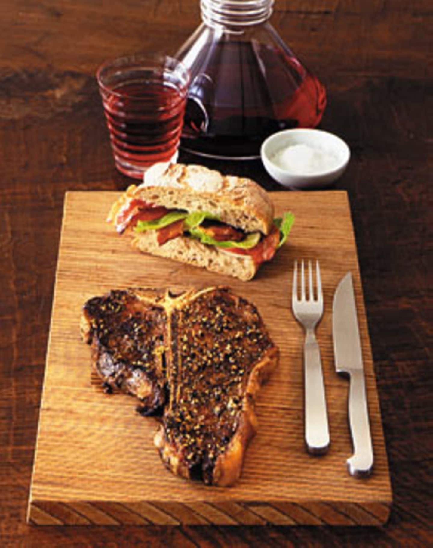 Rezept: Porterhouse-Steak mit Zitronenpfeffer