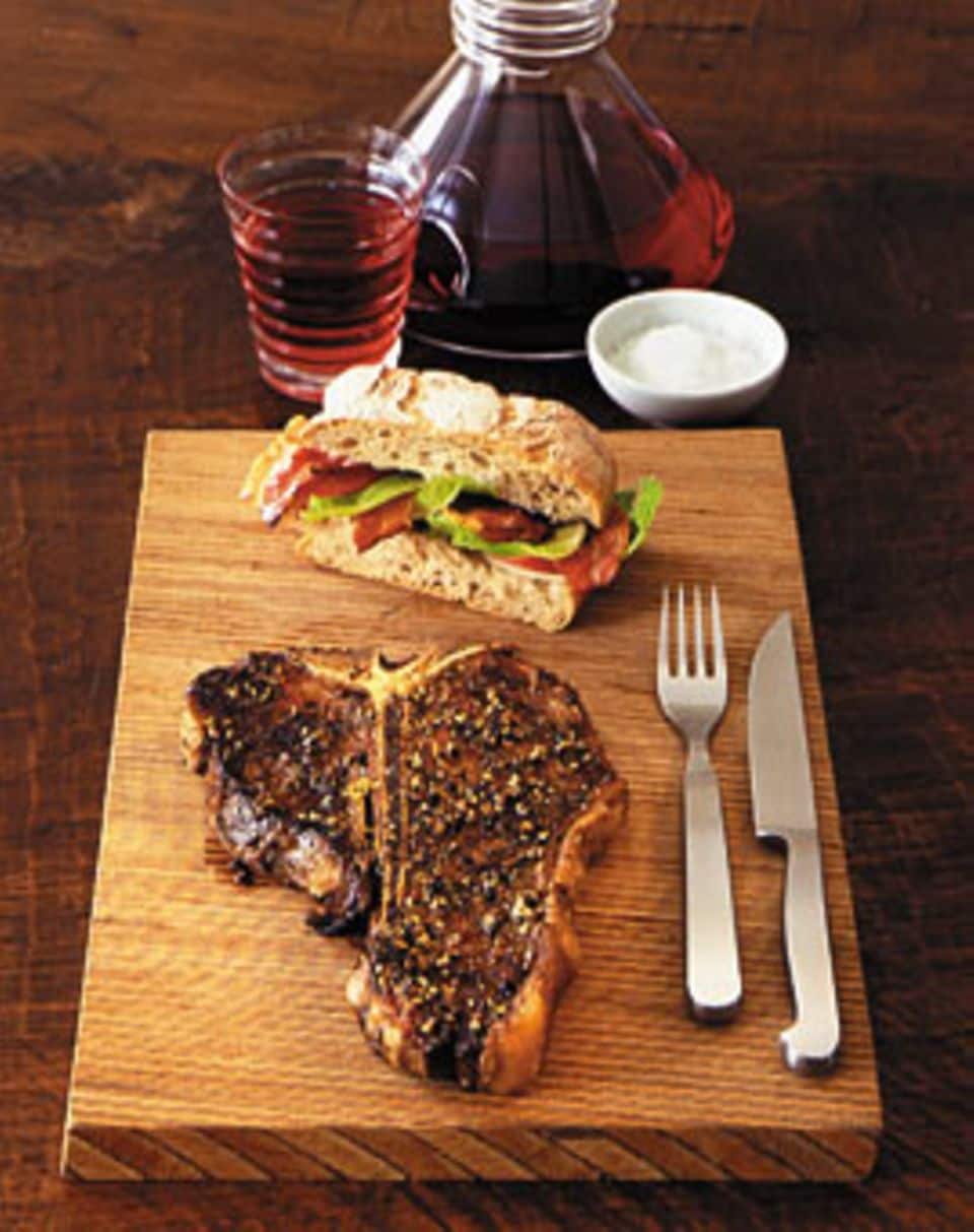 Rezept: Porterhouse-Steak mit Zitronenpfeffer