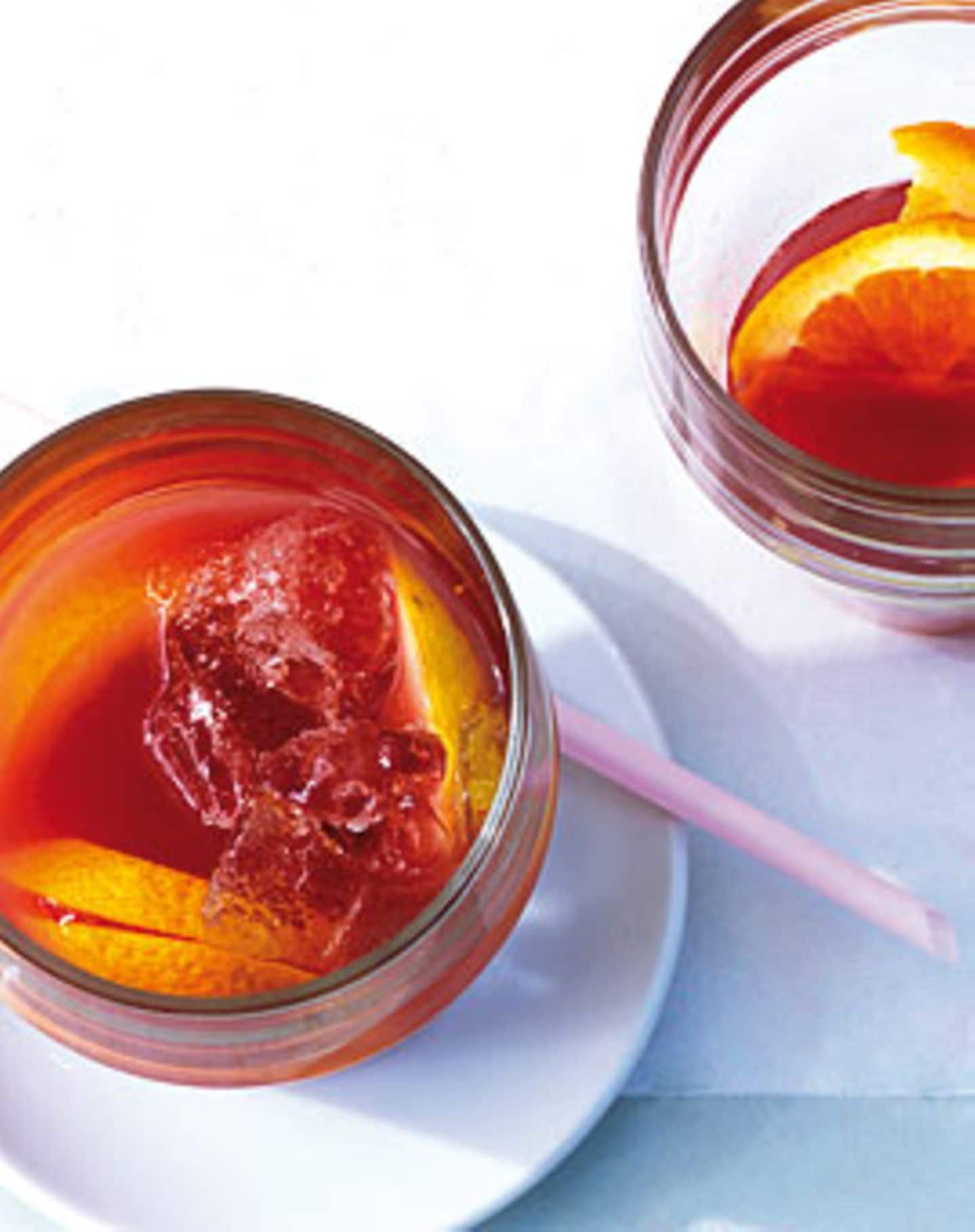 Rezept: Sangria mit Cranberry-Nektar & Orange