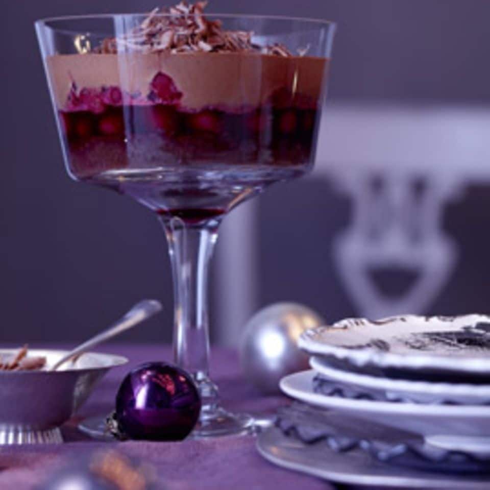 Rezept: Schokoladen-Kirsch-Trifle