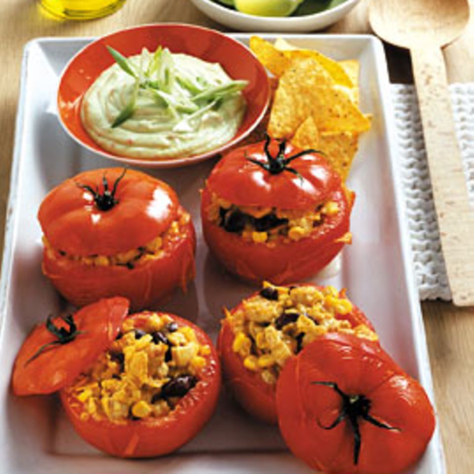 Rezept: Tomaten mit Putenfüllung