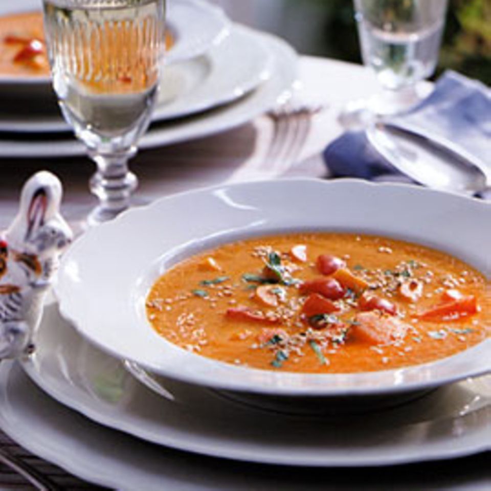 Tomaten-Möhren-Suppe Rezept - [LIVING AT HOME]