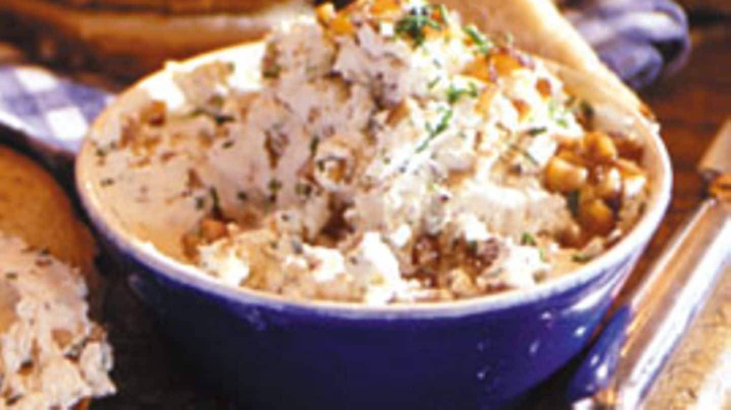 Ziegenfrischkäse-Creme mit Maronen Rezept - [LIVING AT HOME]