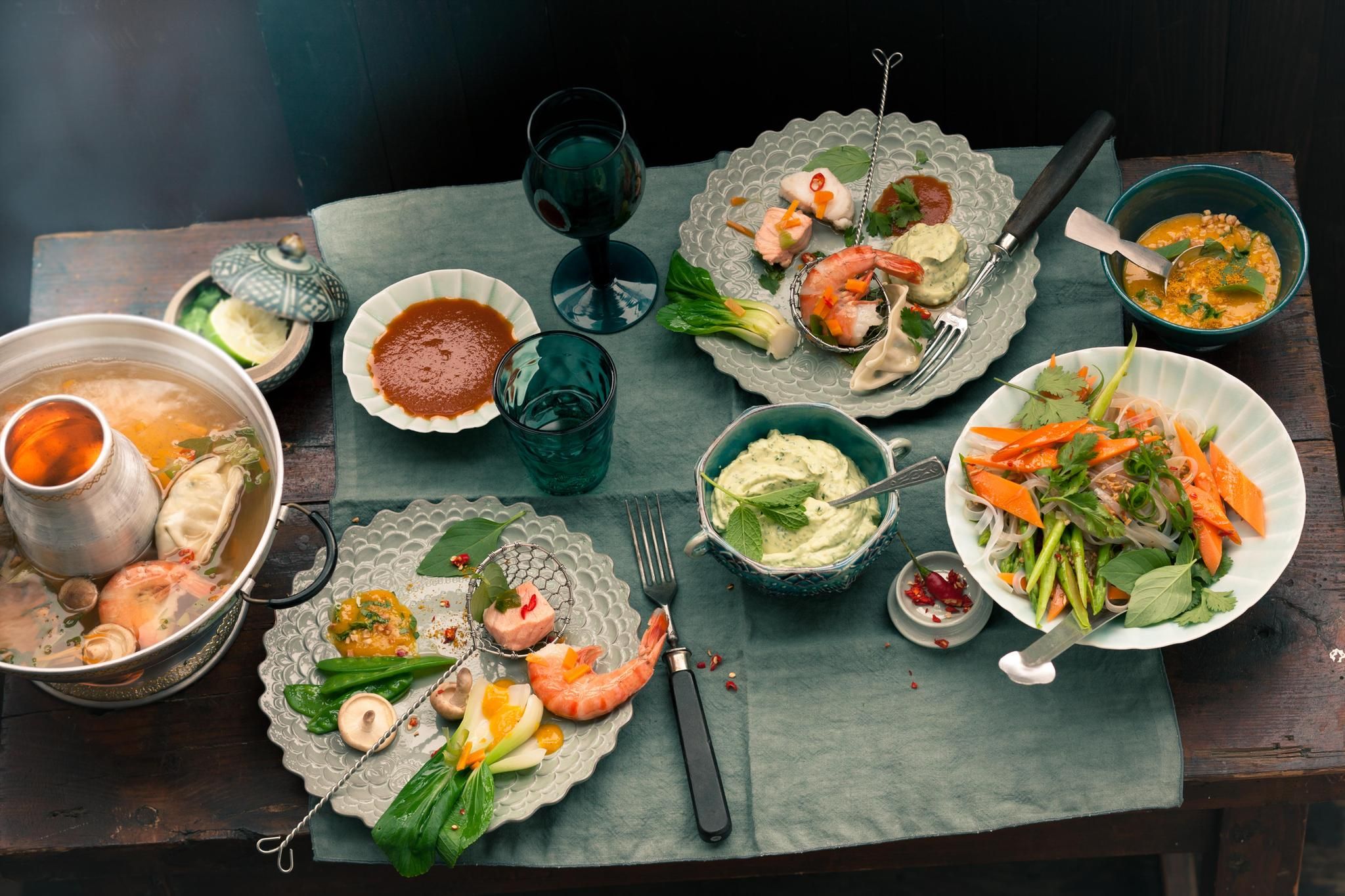 Fondue-Rezepte mit Fleisch, Fisch &amp; Gemüse - [LIVING AT HOME]