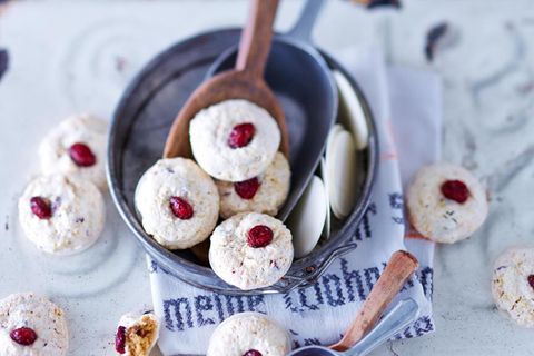Cashew-Cranberry-Makronen