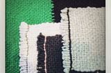 Teppiche in Grün, Schwarz und Weiß