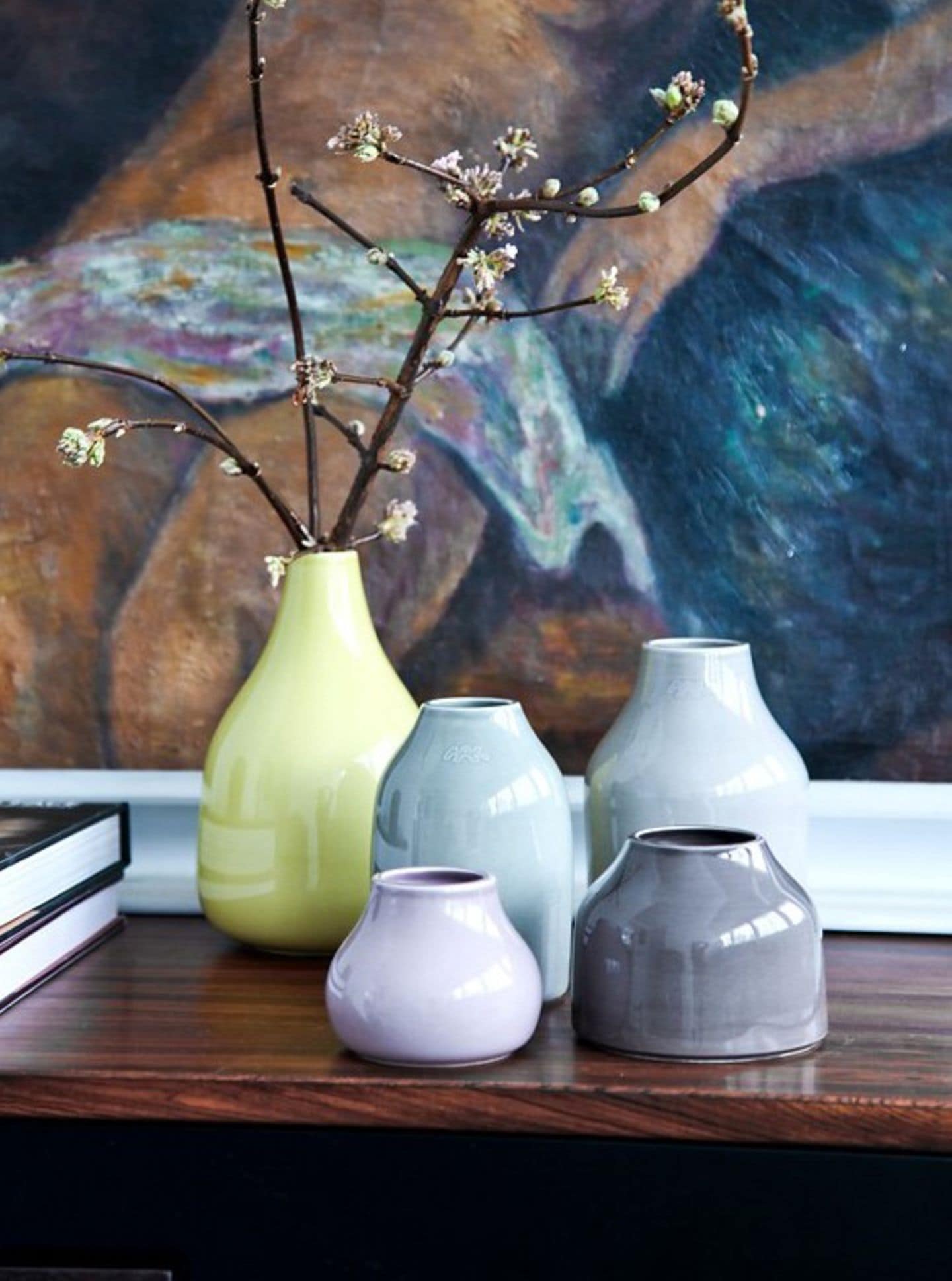 Vasen aus Keramik in verschiedenen Farben von  Kähler Design