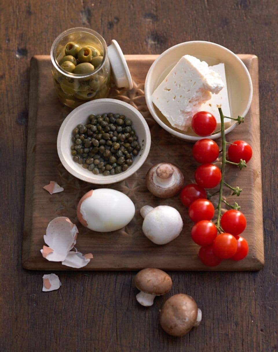 Rezept: Falscher Hase - Variationen mit Kapern, Tomaten, Oliven und Pilzen