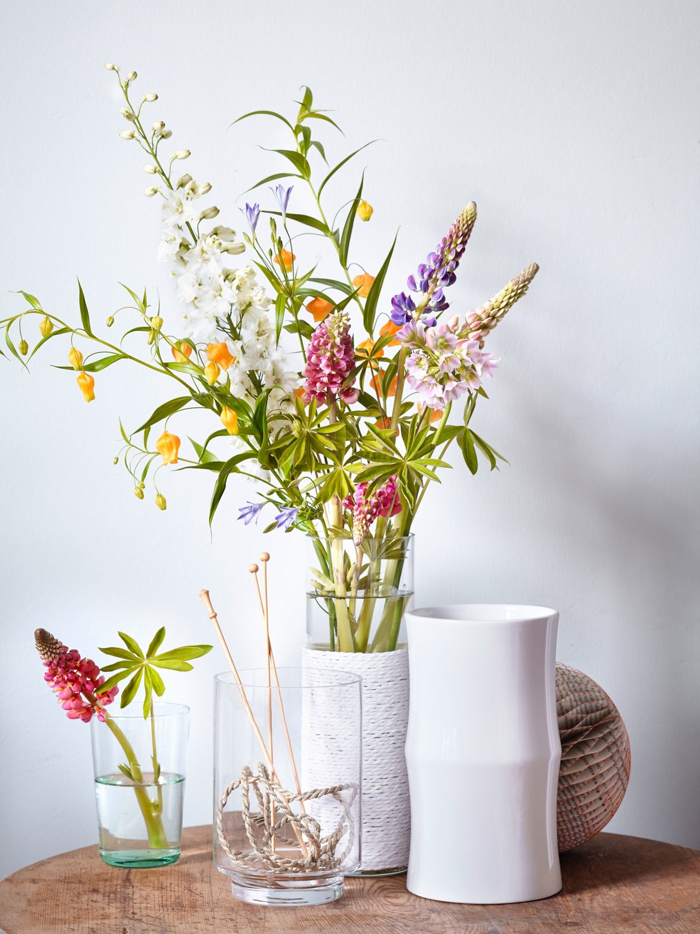 Vase "Dinard" von Habitat, Vase "Bamboo" von Asa