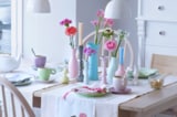 Frühlingshafte Tischdeko in Pastell