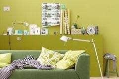 Farbe Grün - Wohnen und einrichten mit Wänden, Möbeln und Accessoires in Grün