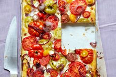 Rezept: Tomatenblechkuchen