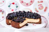 Rezept: Ingwer-Cheesecake mit Blaubeeren