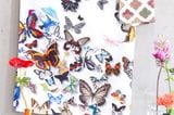 Tischdecke mit Schmetterlingen