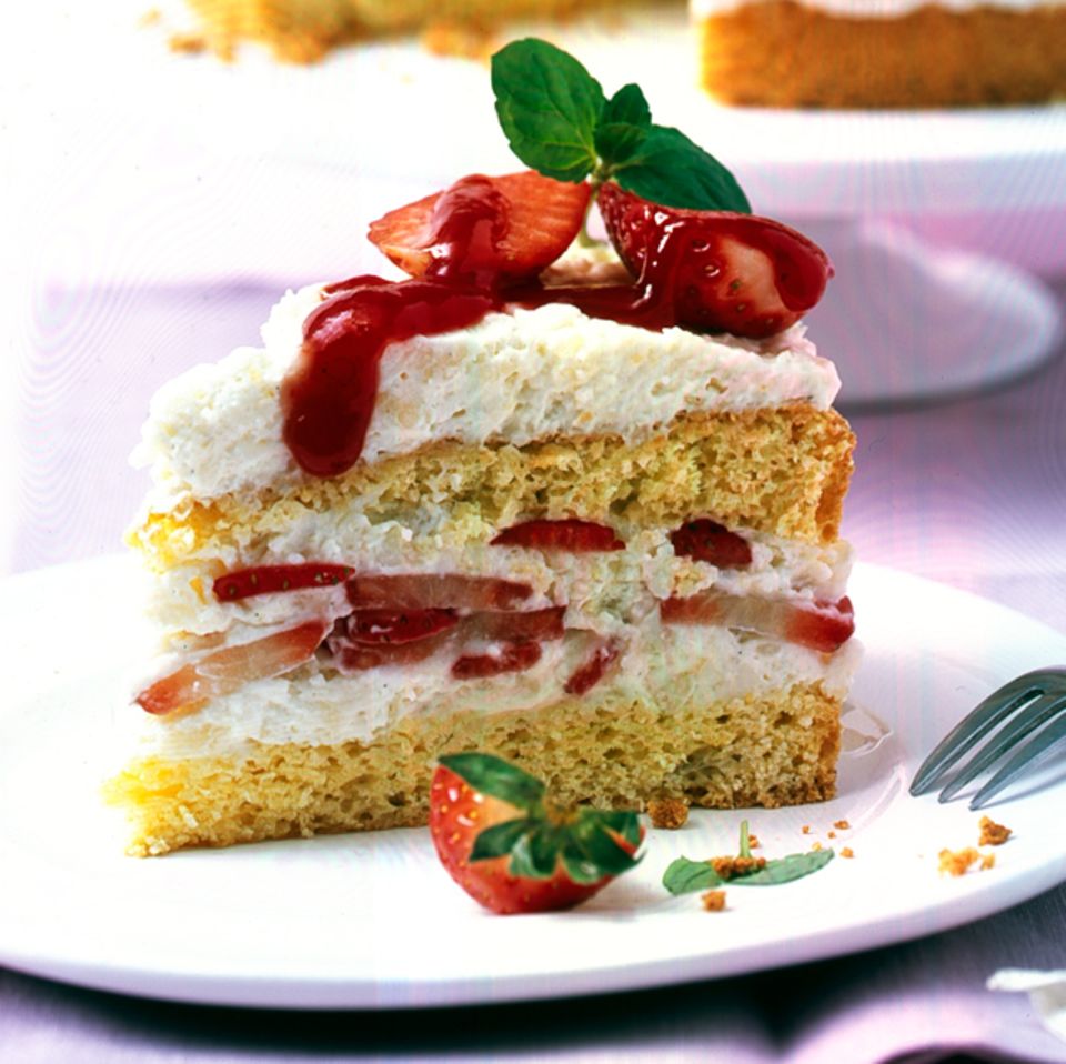 Rezept: Erdbeer-Milchreis-Torte