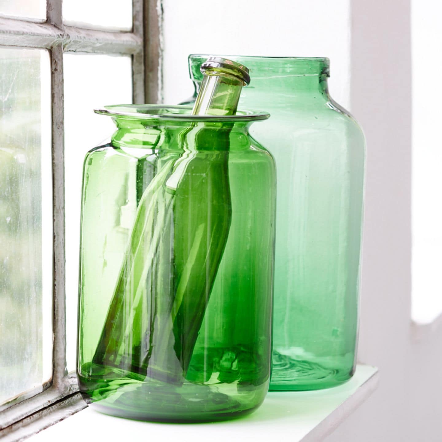 Grüne Vasen