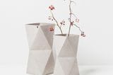 Vase in geometrische Form von Kami Design