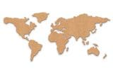 Pinnwand aus Kork in Weltkarten-Design