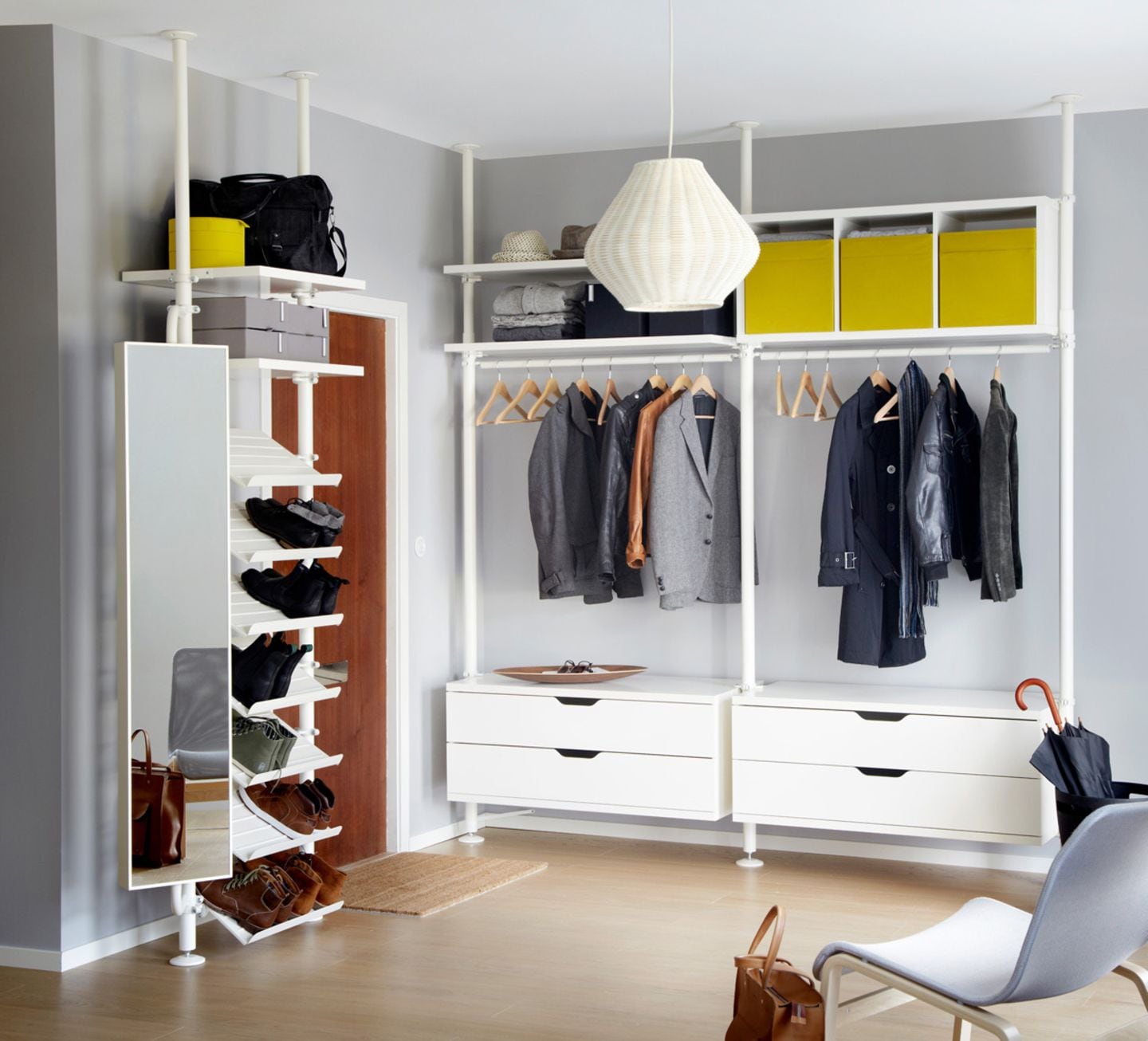 Begehbarer Kleiderschrank System "Stolmen" von Ikea