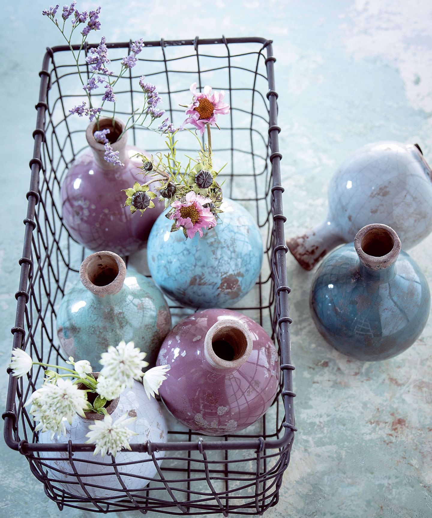 Vasen aus Keramik von Impressionen in zarten Farben