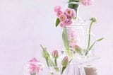 Vasen- Ensemble mit Frühlingsblumen