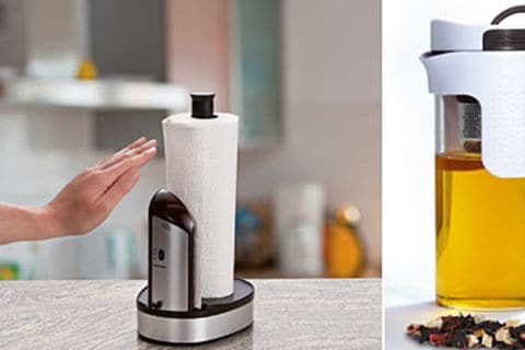 Praktisch in der Küche: digitaler Küchenrollenspender und der Tee- und Kaffeezubereiter
