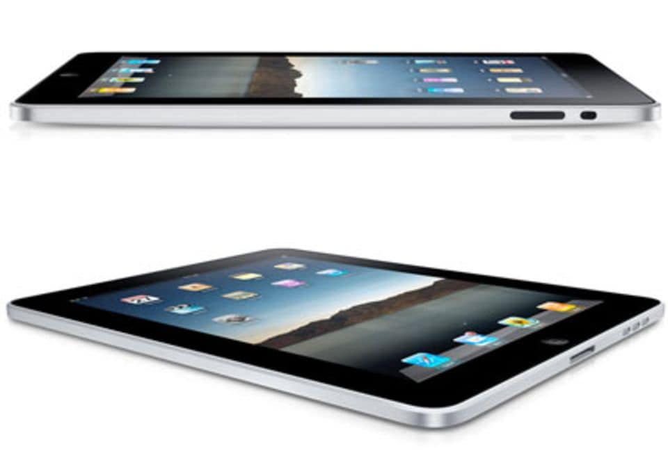 Sehr dünn: Das iPad ist nur 1,3 cm hoch