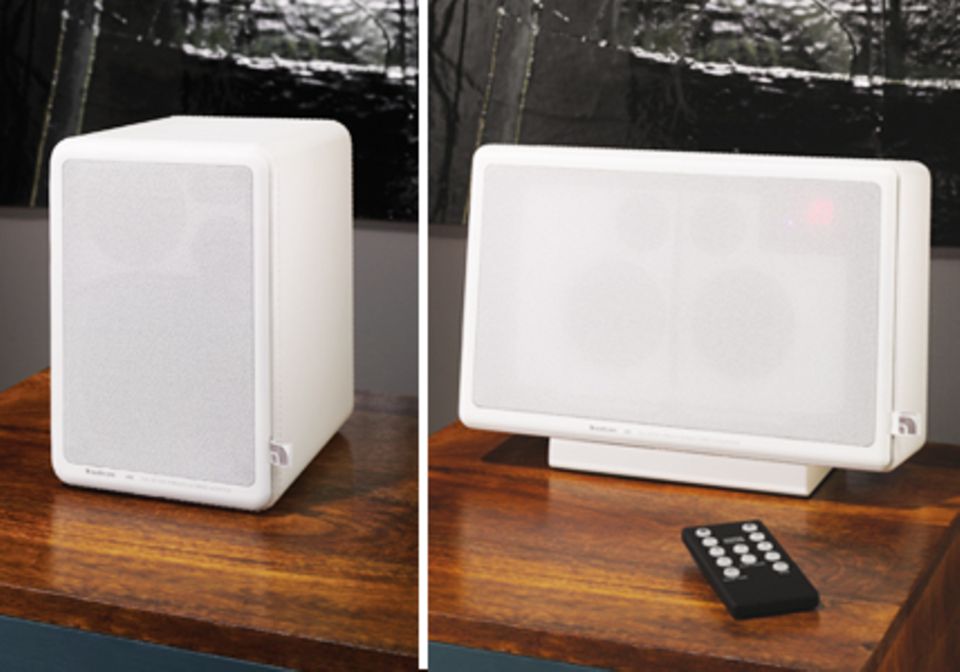 Audio Pro Living: Dank kompakter Größe können die Boxen LV1 und LV2 an jedem beliebigen Ort platziert werden.