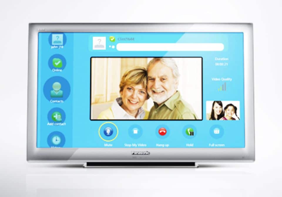 Panasonic D35 in Aktion: Videotelefonie mit Skype