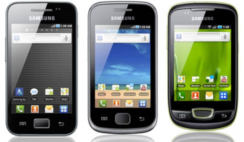 Aller guten Dinge sind 3: Das Samsung Galaxy Ace, Gio und mini