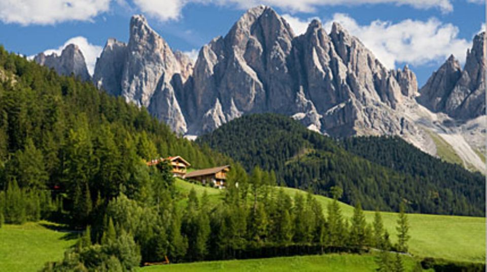 Imposantes Gebirge - die Dolomiten, auch Südalpen genannt